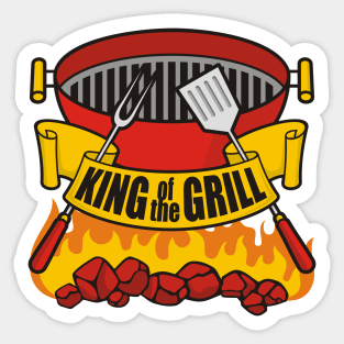 King of the Grill Sticker